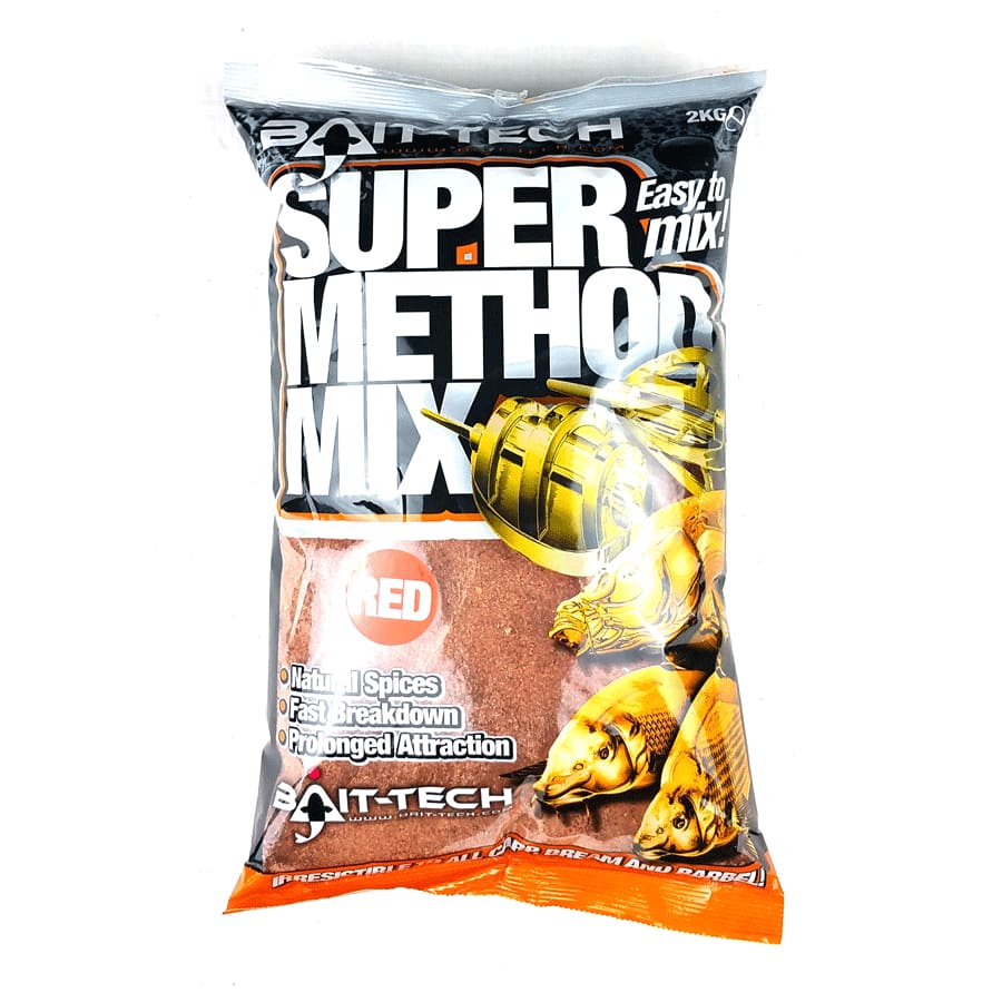 Bait-Tech Super Method Mix Groundbait 2kg / Red Groundbait