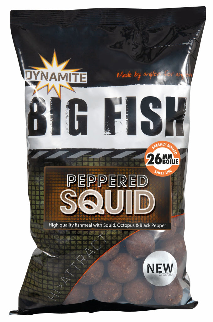 Dynamite Baits Peppered Squid 26mm Boilies 1kg