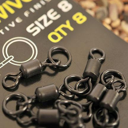 Torchwood 20-Pack Size 8 Flexi Ring Swivels – For Carp, Barbel, Pike & Coarse Fishing, High Carbon Steel - View #2