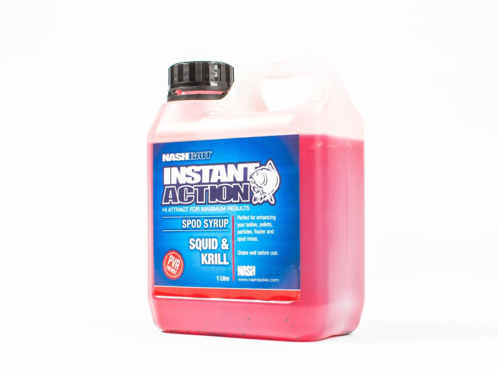 Nash Instant Action Spod Syrups Squid and Krill Liquids