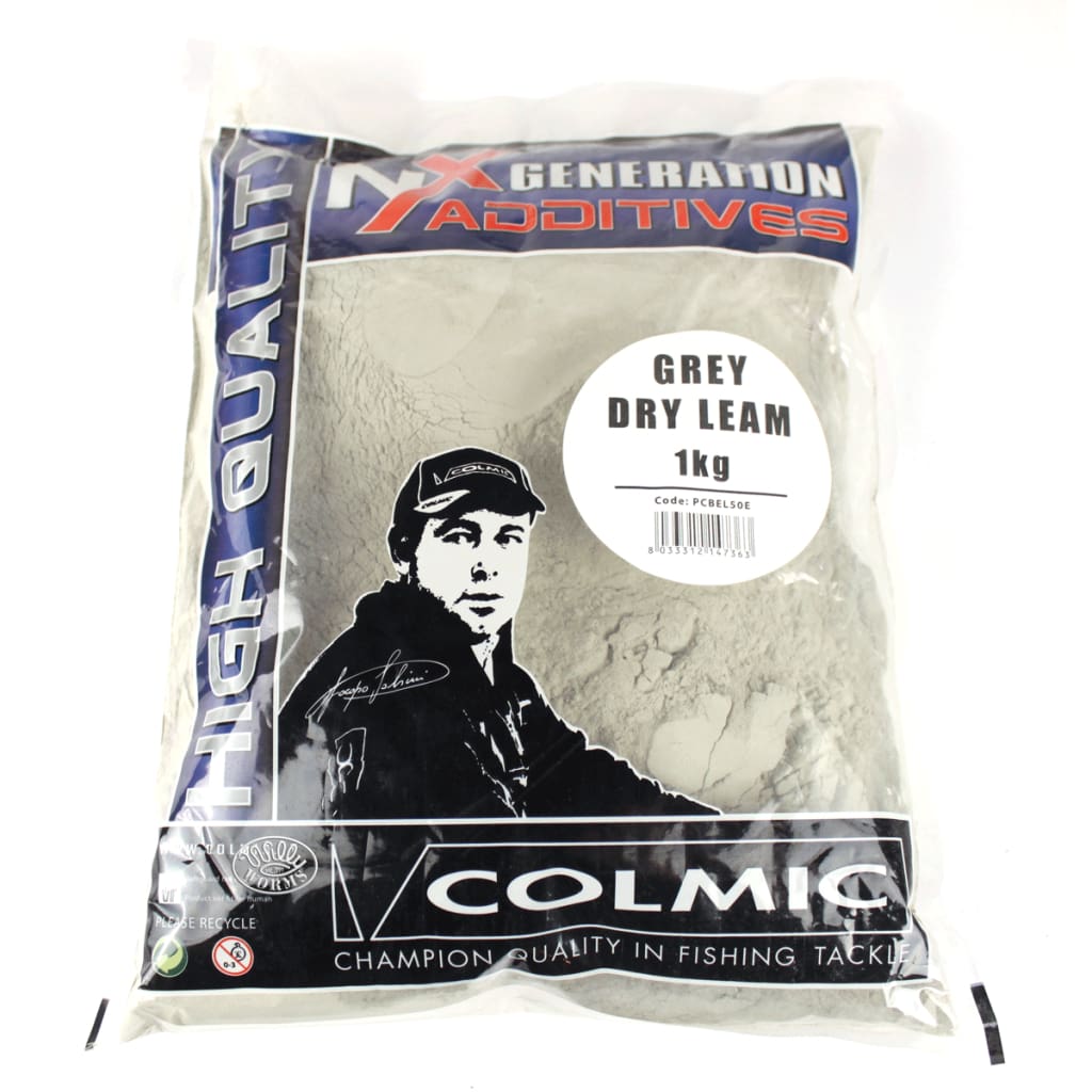 Colmic Grey Dry Leam 1kg 1kg Groundbait