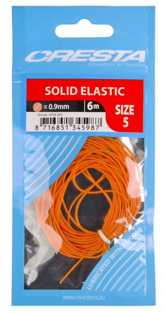 Cresta Solid Elastic - 6m 5/Peach Pole Elastication
