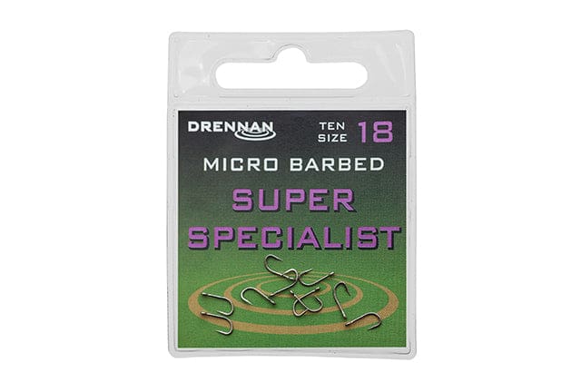 Drennan Super Specialist Micro Barbed Hooks Hooks