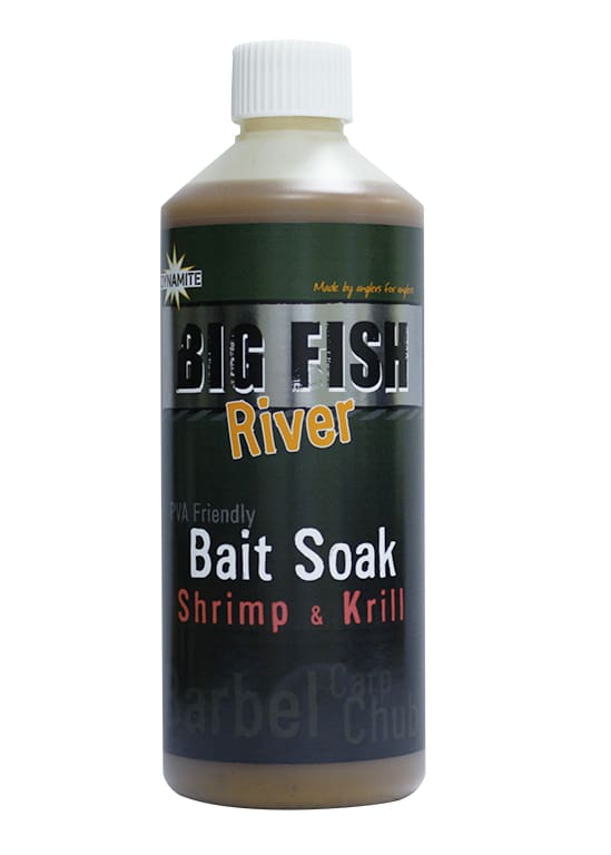 Dynamite Baits - Big Fish River Bait Soak 500Ml Shrimp & Krill Liquids