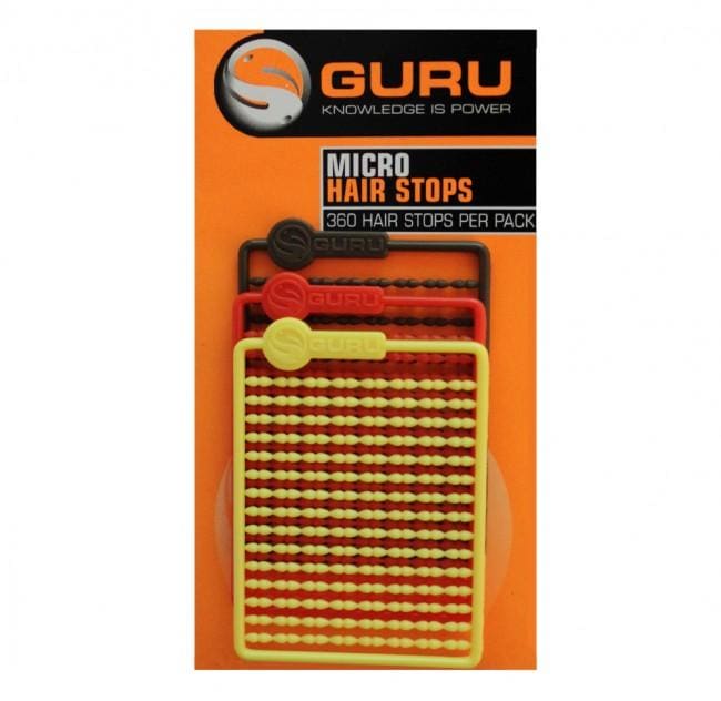 Guru Micro Hair Stops - Red Brown Yellow Bait Accessories