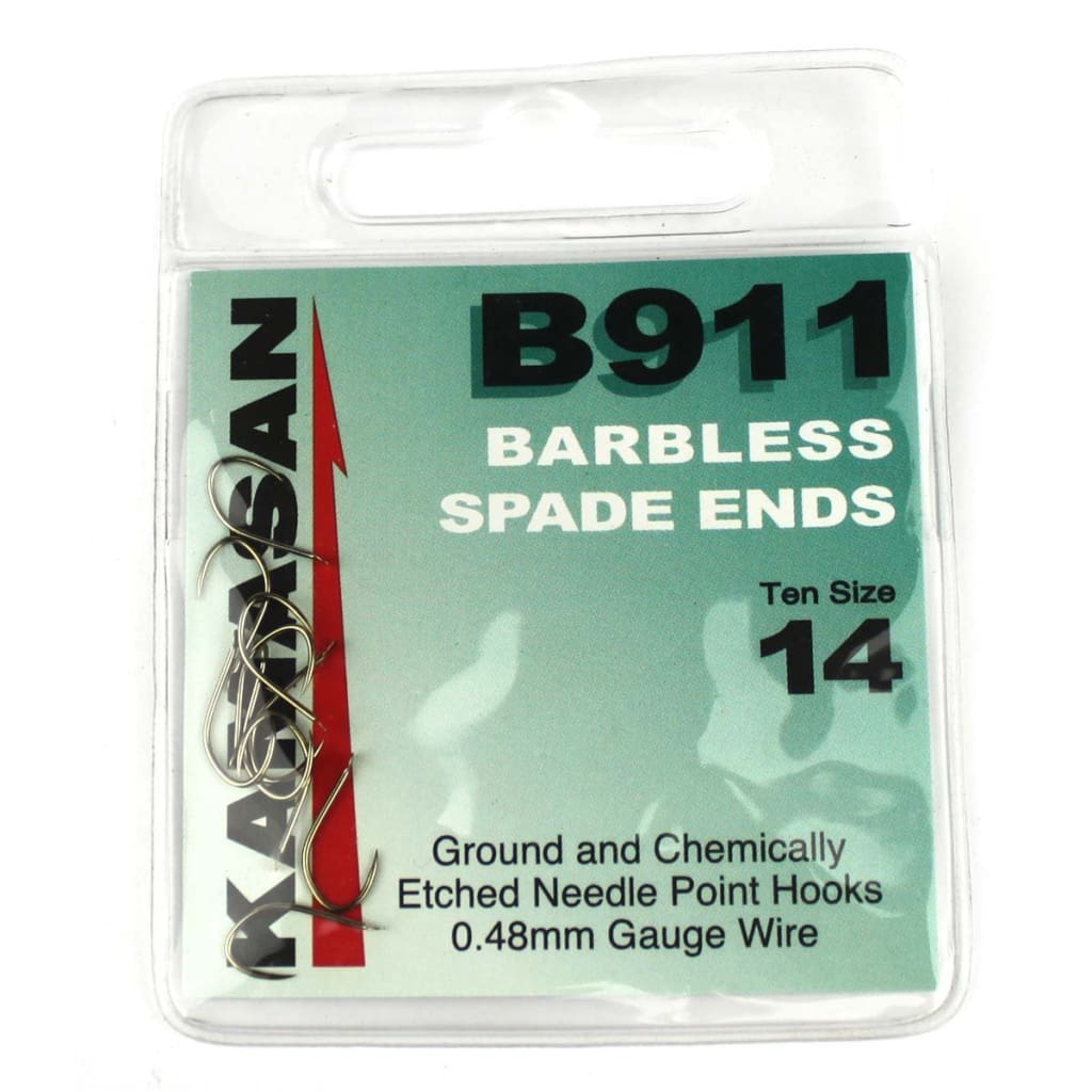 Kamasan B911 Spade Barbless Hooks 14 Hooks