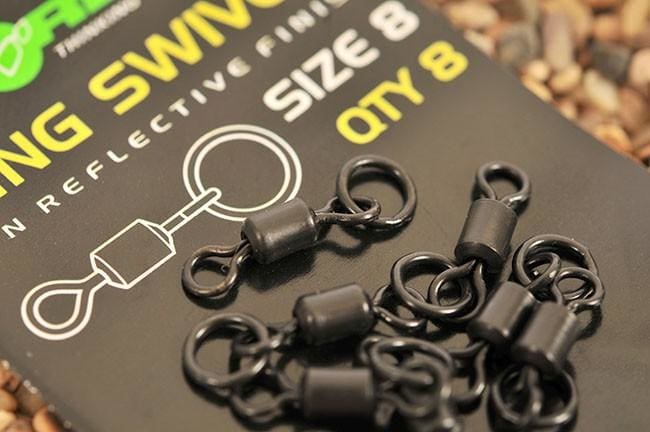 Korda Flexi Ring Swivel Size 8 (8pcs) Swivels & Clips
