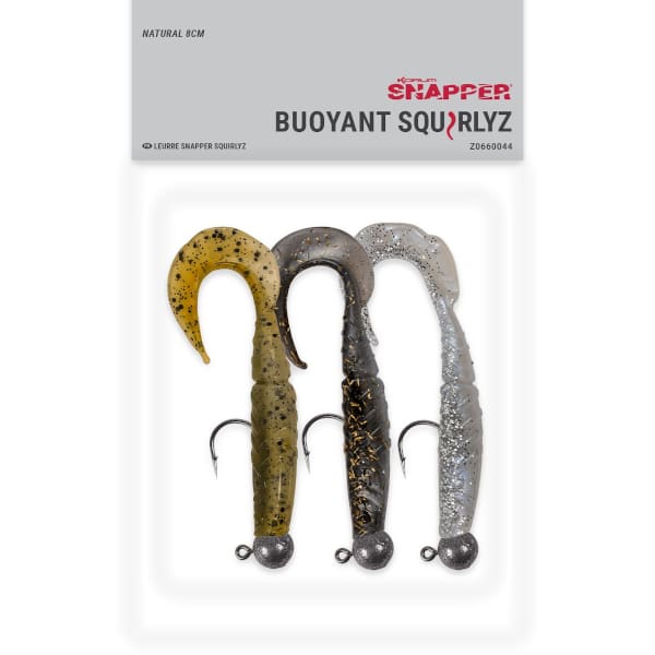 Korum Snapper Buoyant Squirlyz - 8cm Lures