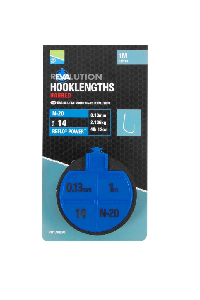 Preston Revalution Hooklengths N-20 Hooks
