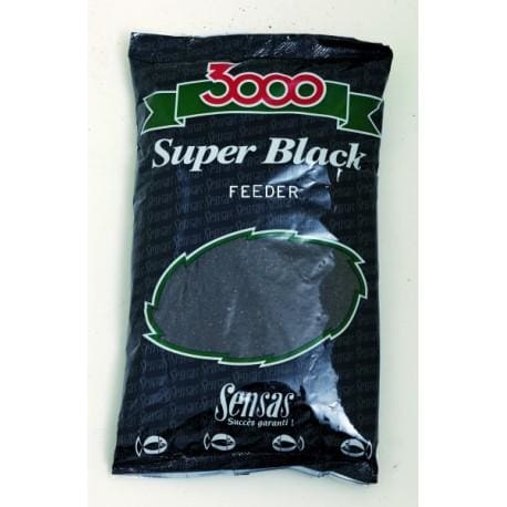 Sensas 3000 Super Black Feeder 1kg Groundbait