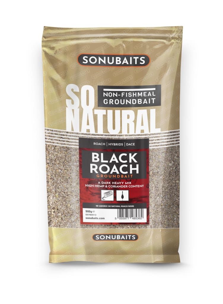 SonuBaits So Natural Black 1kg Roach Groundbait
