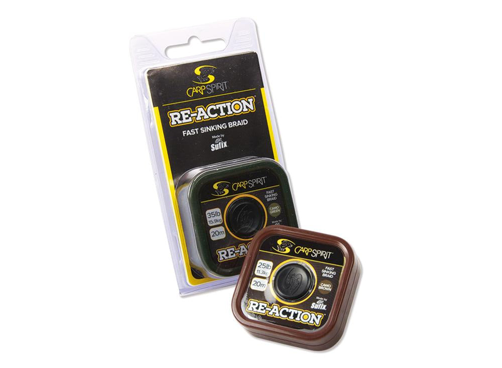 Carp Spirit - Re-Action Braid Hooklinks 20m Hooklink Materials