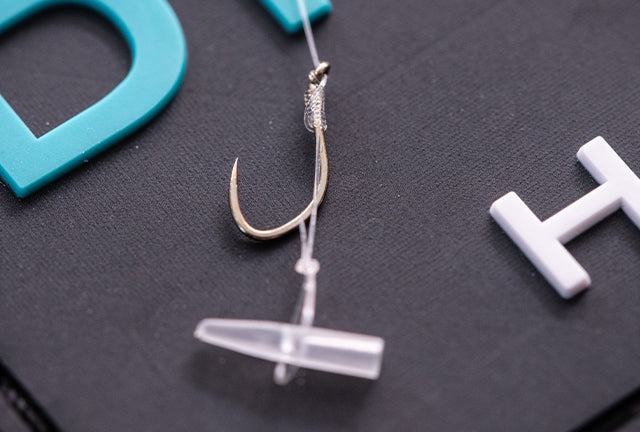 Drennan Carp Pushstops Plate 6 Barbless Hooks to Nylon Hooks