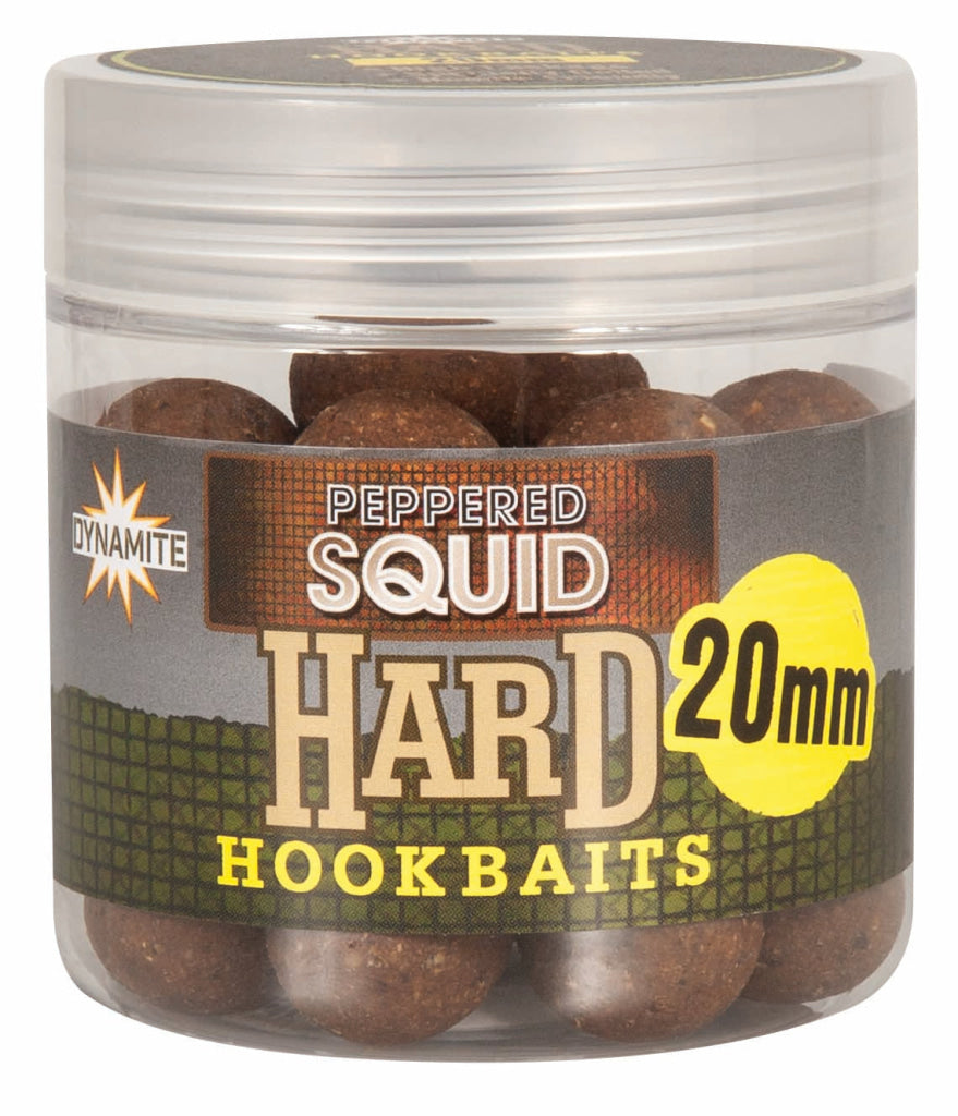 Dynamite Baits Peppered Squid Hard Hookbaits 20mm Boilies