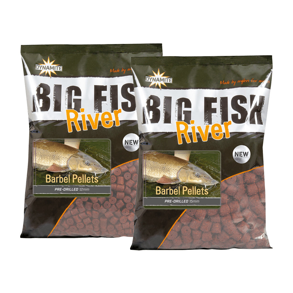 Dynamite Big Fish River Barbel Pre-Drilled Pellets Pellets