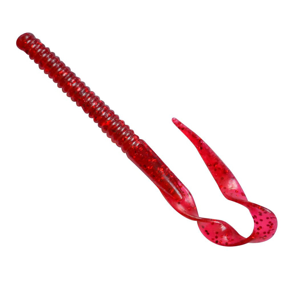 E-SOX Dropshot Curly Worms Blood Red