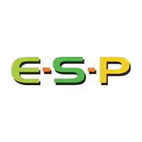 Esp logo with green and yellow gradient letters on a white background.