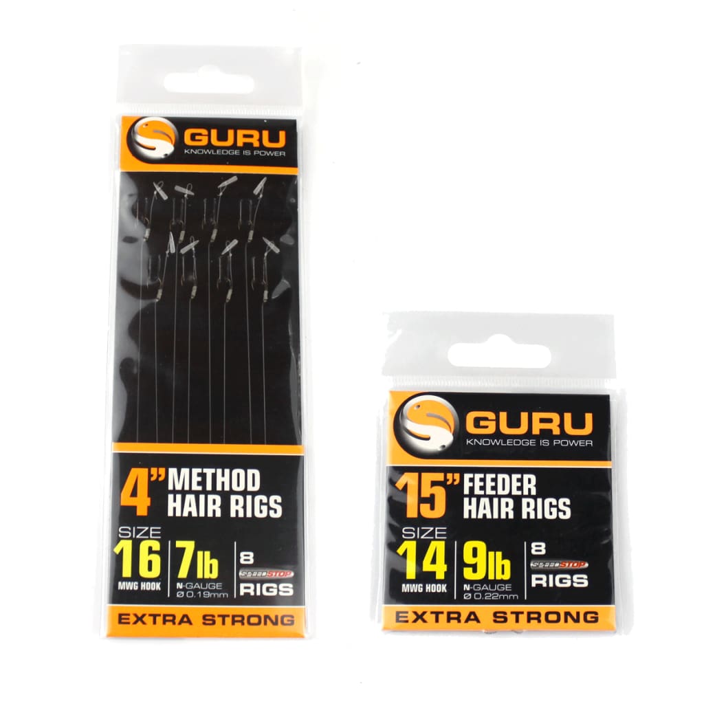 Guru Method Hair Rigs with Speed Stops Hooks