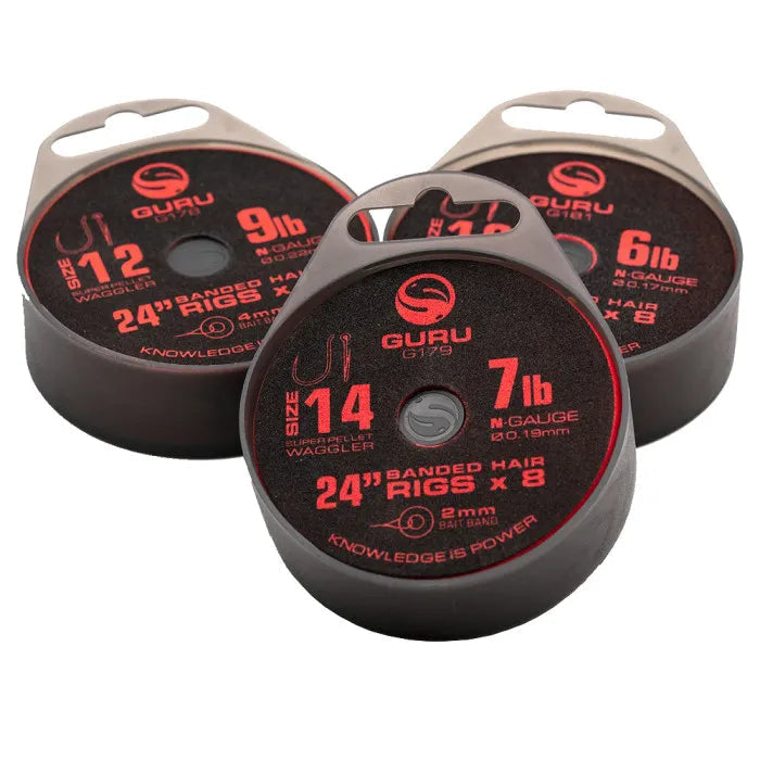 Guru Super Pellet Waggler Bait Band Fishing Rig Hooks