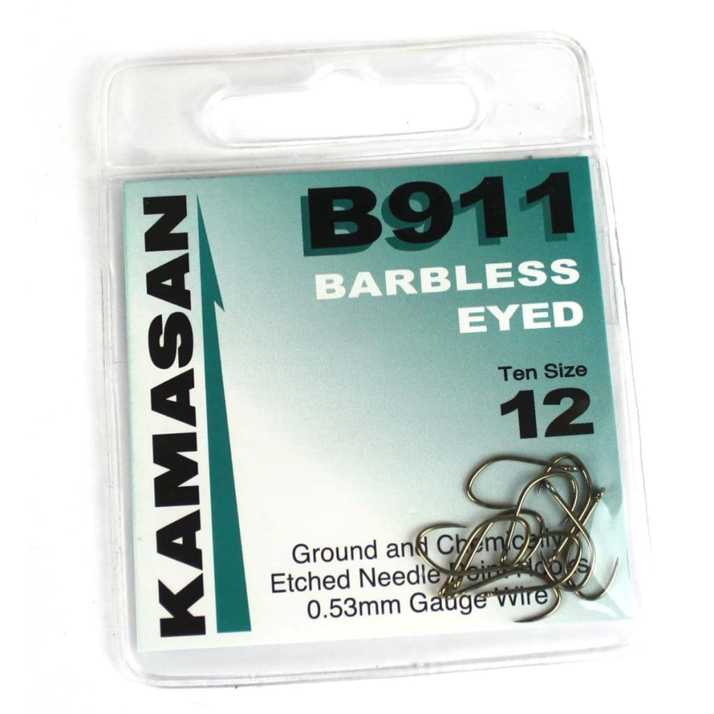 Kamasan B911 Eyed Barbless Hooks Hooks