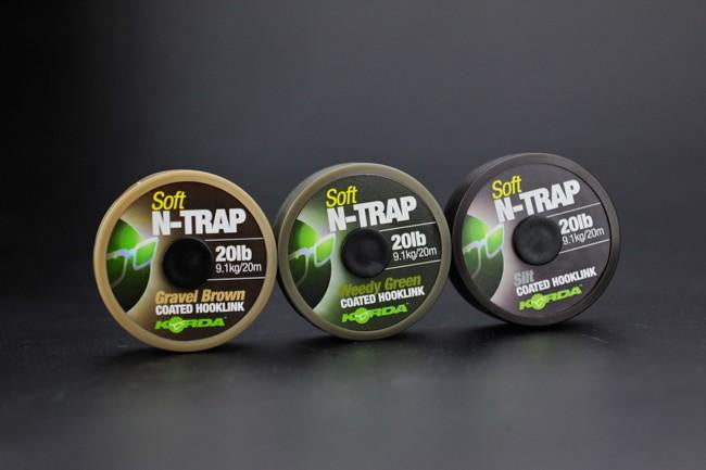Korda N Trap Soft Coated Hooklink Weedy Green Soft Line