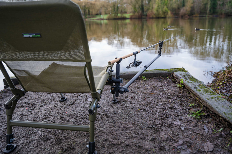 coarse fishing chair accessories Korda Guru X-Level Accessory | Chair | Level Lock Clamp System for Fast Leg Adjustment | Large 360 Mud Feet | Padded Memory Foam Mattress This fishing chair adjustable feet and rod holder grant unmatched stability Ozark Trail Fishing Rod Holder