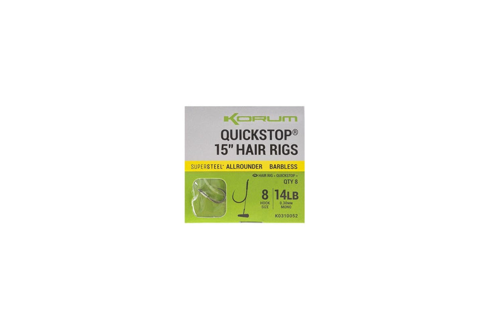 Korum Supersteel Big Fish Quickstop Hair Rigs – Willy Worms