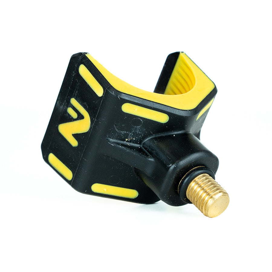 TJR Tackle Yellow V & U Head Rod Rests For Rod Pods & Bank Sticks – Lightweight, Removable, Brass Thread