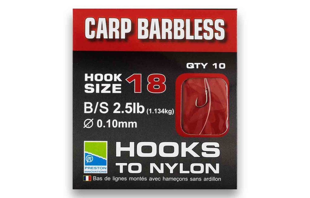 barbless fishing hooks to nylon Drennan Wide Gape Pellet a sickle bend Drennan Hooks To Nylon Barbless
