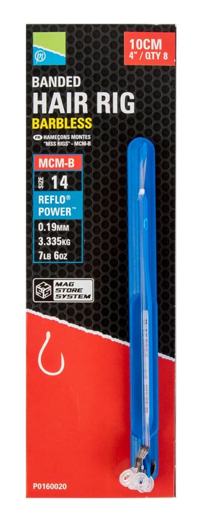 Preston Mag Store Ready Rigs/Hooklengths MCM-B Hooks Banded / 12 MCM-B Hooks
