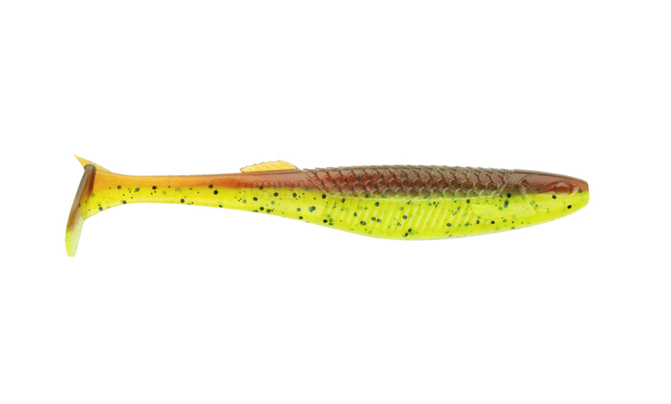 Rapala CrushCity Customs ’The Kickman’ Motor Oil Chartreuse / 7.5cm Lures