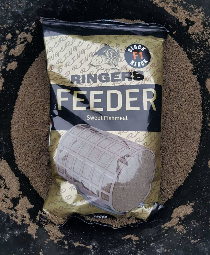 Ringers Sweet Fishmeal Feeder Mix 1kg F1 Black Groundbait