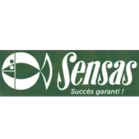 Sensas fishing rod case in green and white.