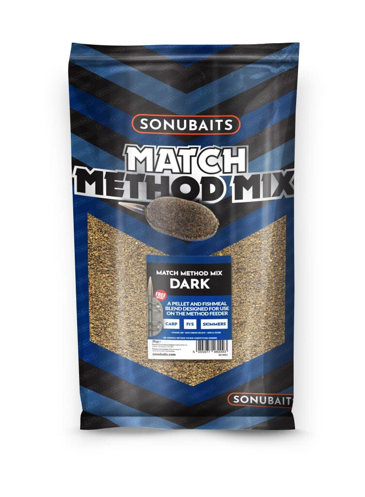 SonuBaits Match Method Mix Groundbait 2kg Dark Groundbait
