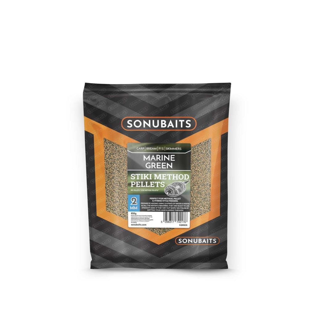 Sonubaits Stiki Marine Green Method Pellets 650g Pellets