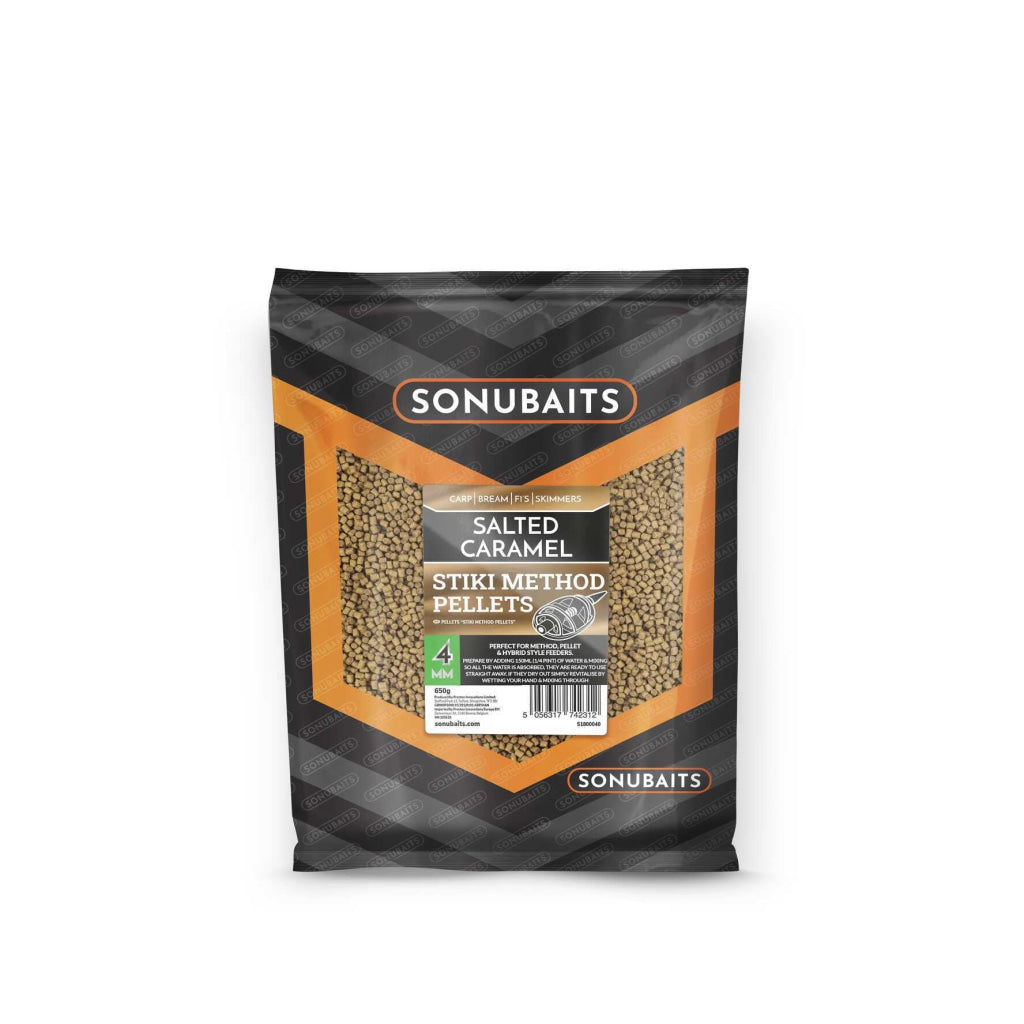 Sonubaits Stiki Salted Caramel Method Pellets 650g 4mm Pellets