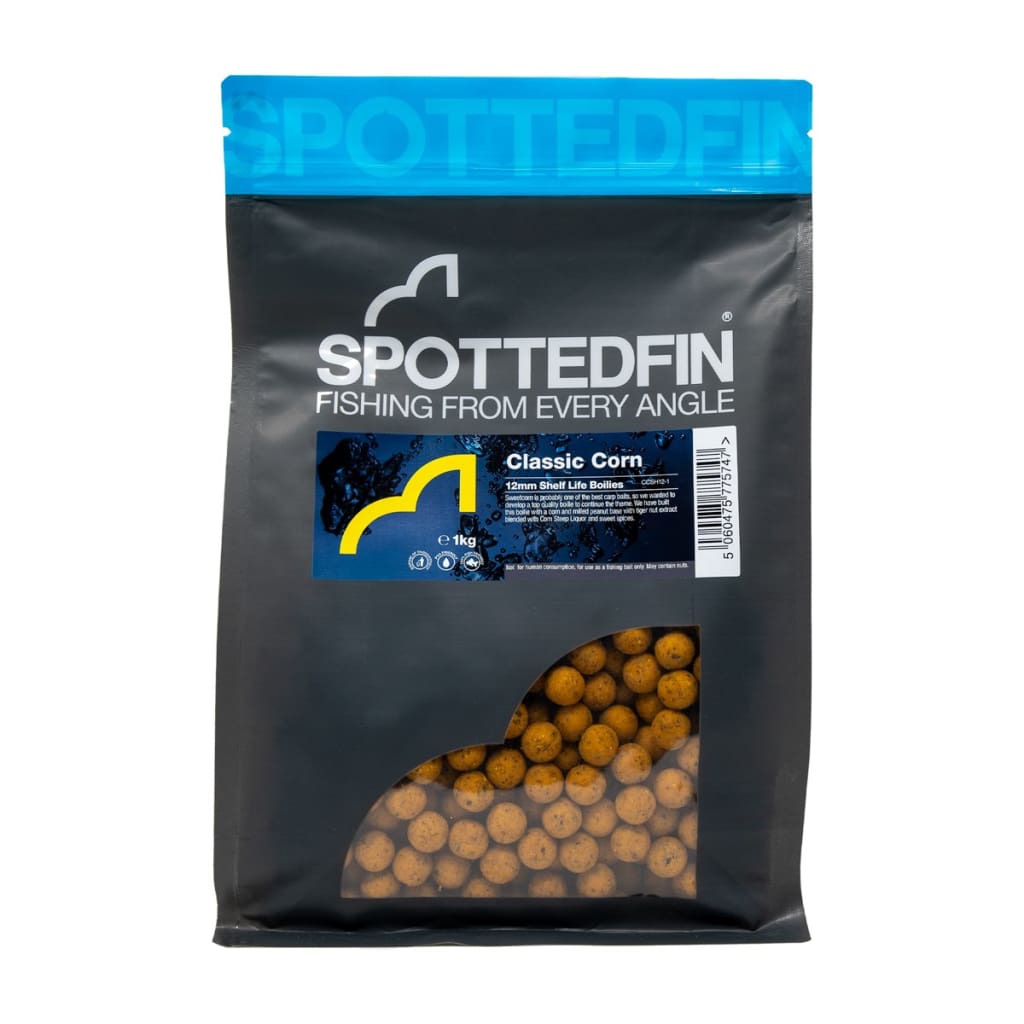 Spotted Fin - Shelf Life Boilies Classic Corn / 12mm / 1kg