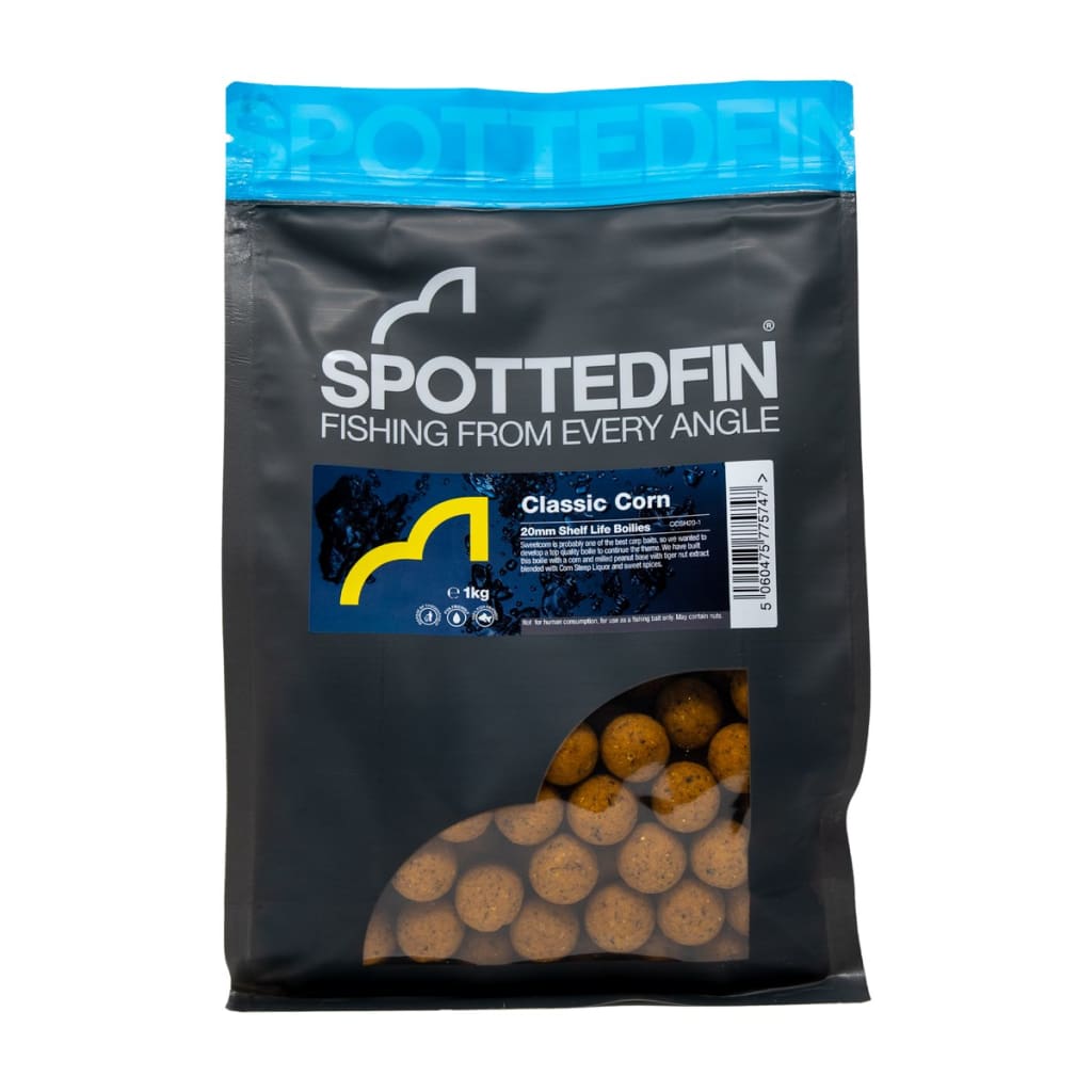 Spotted Fin - Shelf Life Boilies Classic Corn / 20mm / 1kg