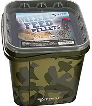 Bait-Tech Pellets Camo Buckets Mixed Feed Pellets Pellets