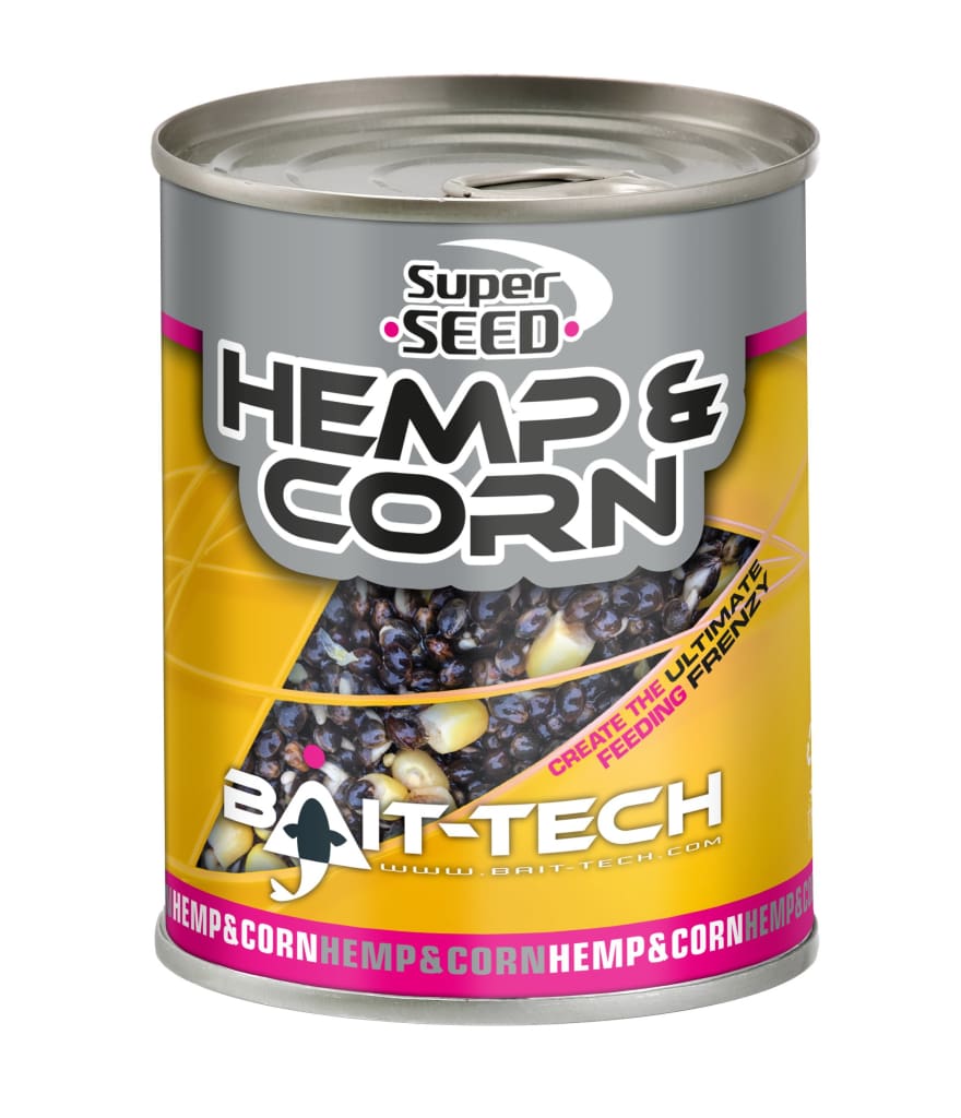 Bait-Tech Superseed Hemp & Sweetcorn Mix 350g Particles