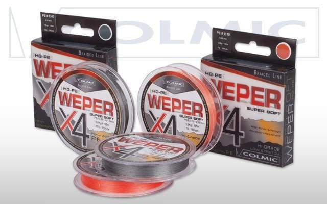 Colimc Weper Orange Super Soft Braided Line - 150Yd Colmic Terminal Tackle Line Match & Coarse