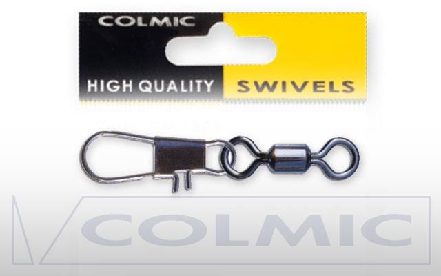 Colmic Rolling Swivel with Interlock Snap Swivels & Clips