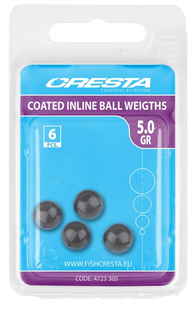 Cresta Coated Inline Ball Weight Shot & Leads