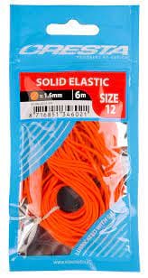 Cresta Solid Elastic - 6m 12/Orange Pole Elastication