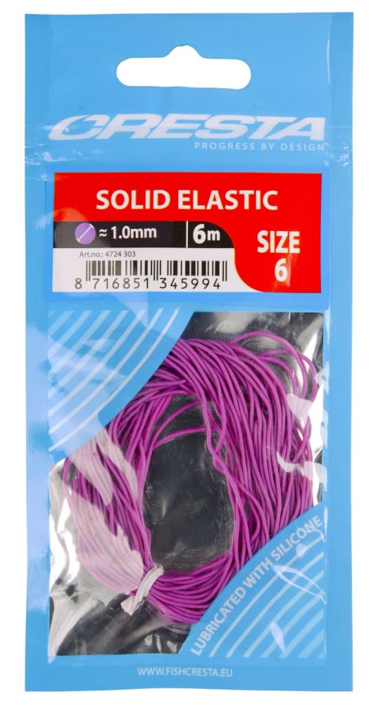 Cresta Solid Elastic - 6m 6/Purple Pole Elastication