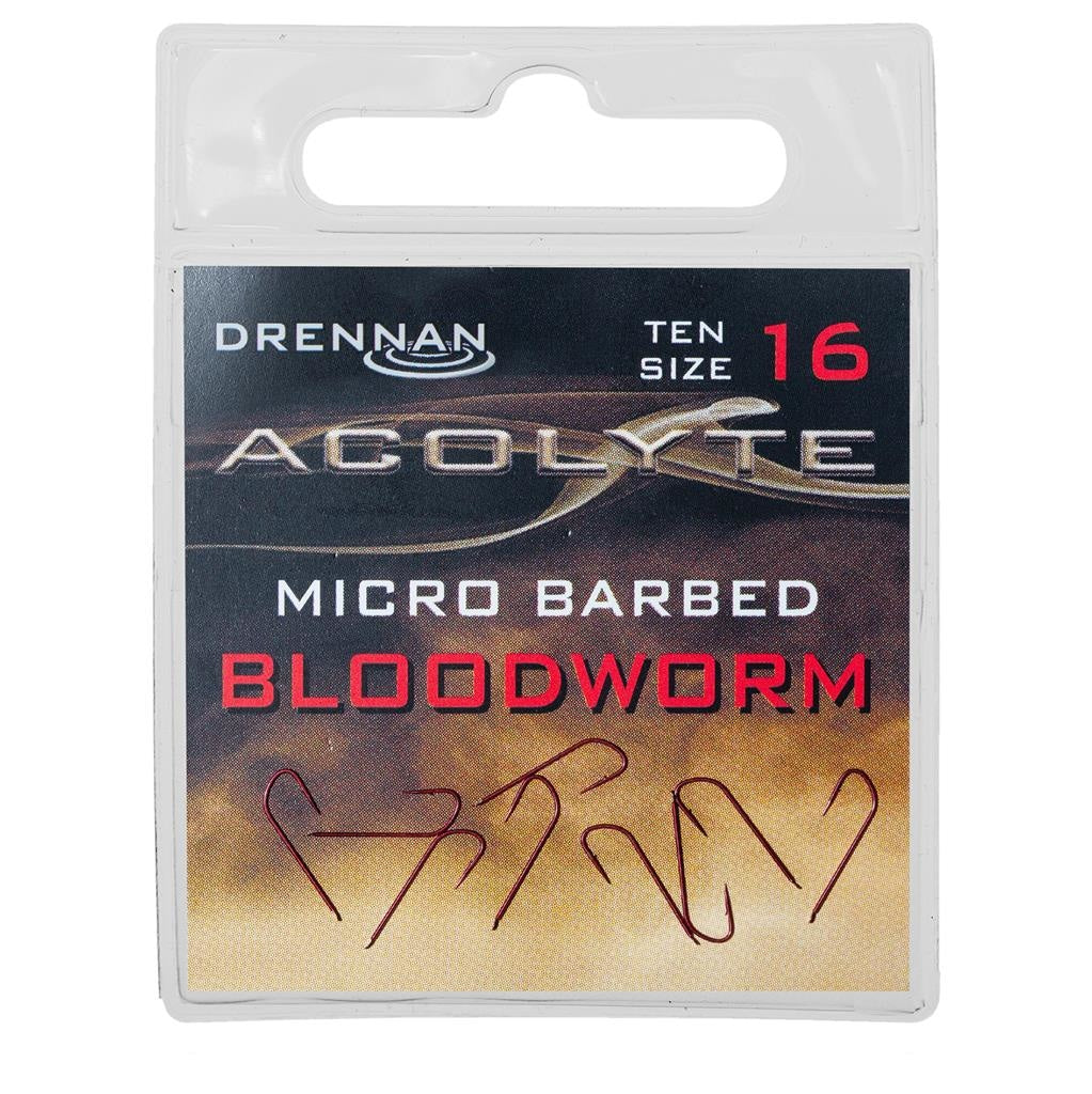 Drennan Acolyte Bloodworm Barbed Hooks – Willy Worms