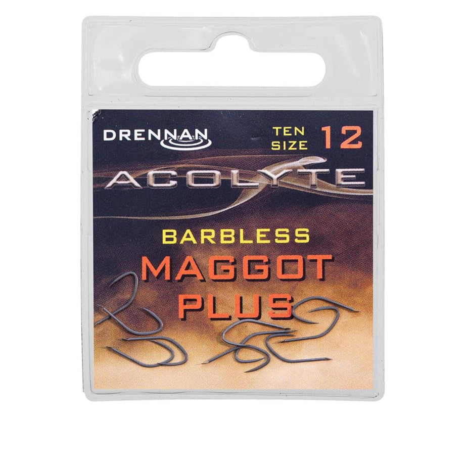 Drennan Acolyte Maggot Plus Barbless Hooks – Willy Worms