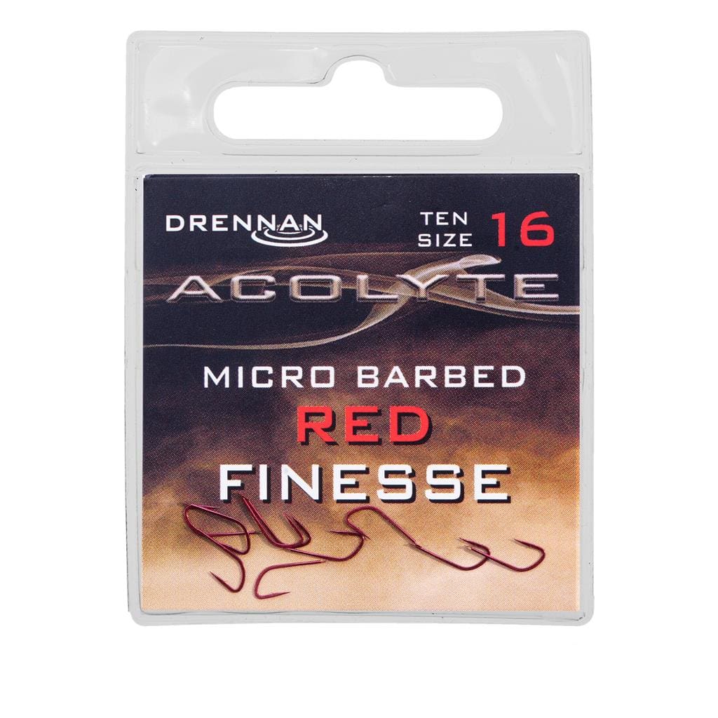 Drennan Acolyte Red Finesse Micro Barbed Hooks Hooks
