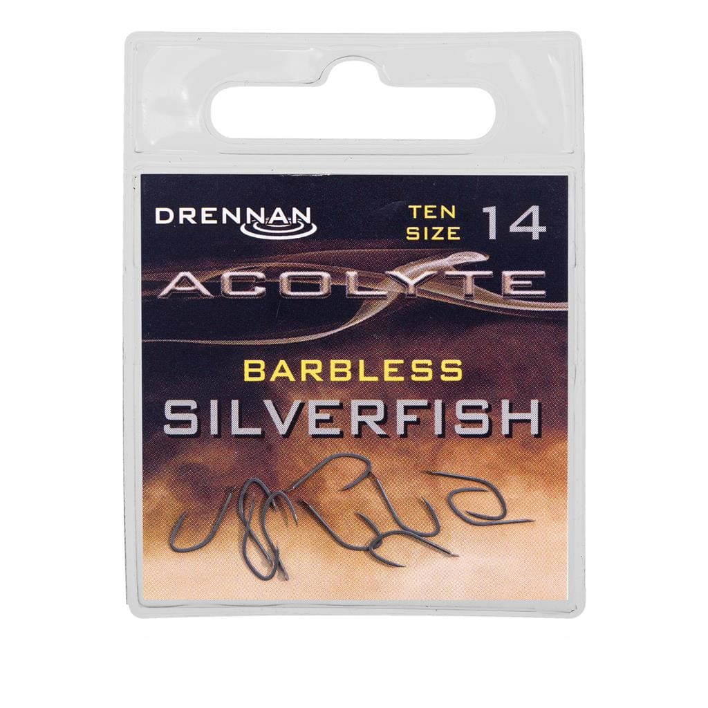 Drennan Acolyte Silverfish Barbless Hooks Hooks