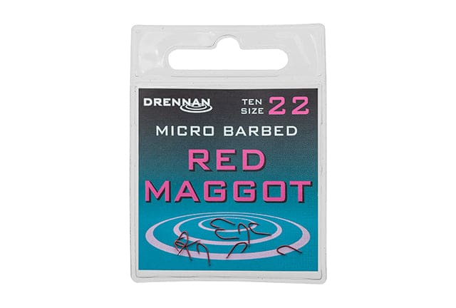 Drennan Red Maggot Micro Barbed Hooks Hooks